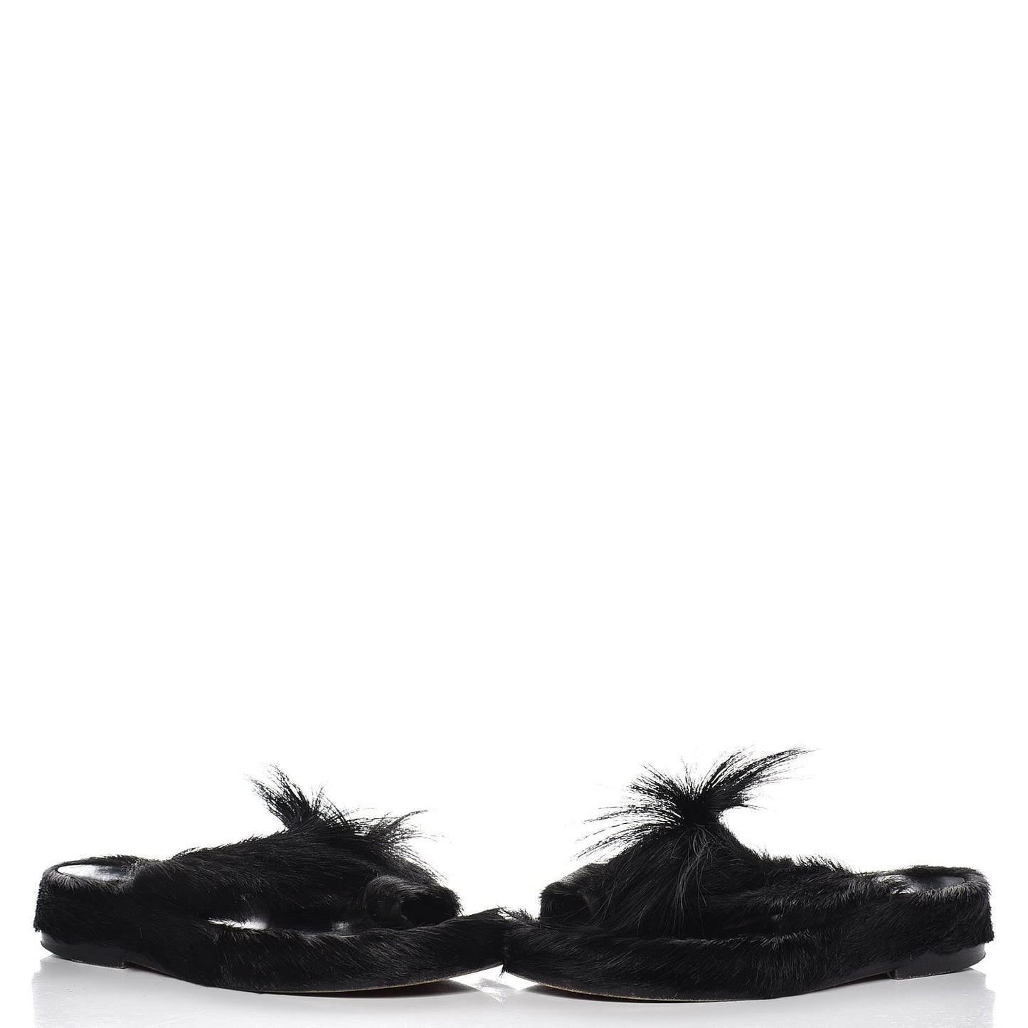 Fur Mens Cromac Flat Slide Sandals 41 Black