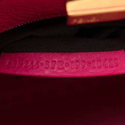 Fendi Cuoio Romano Selleria Mini Peekaboo Iconic Satchel Fuxia 7 of 12