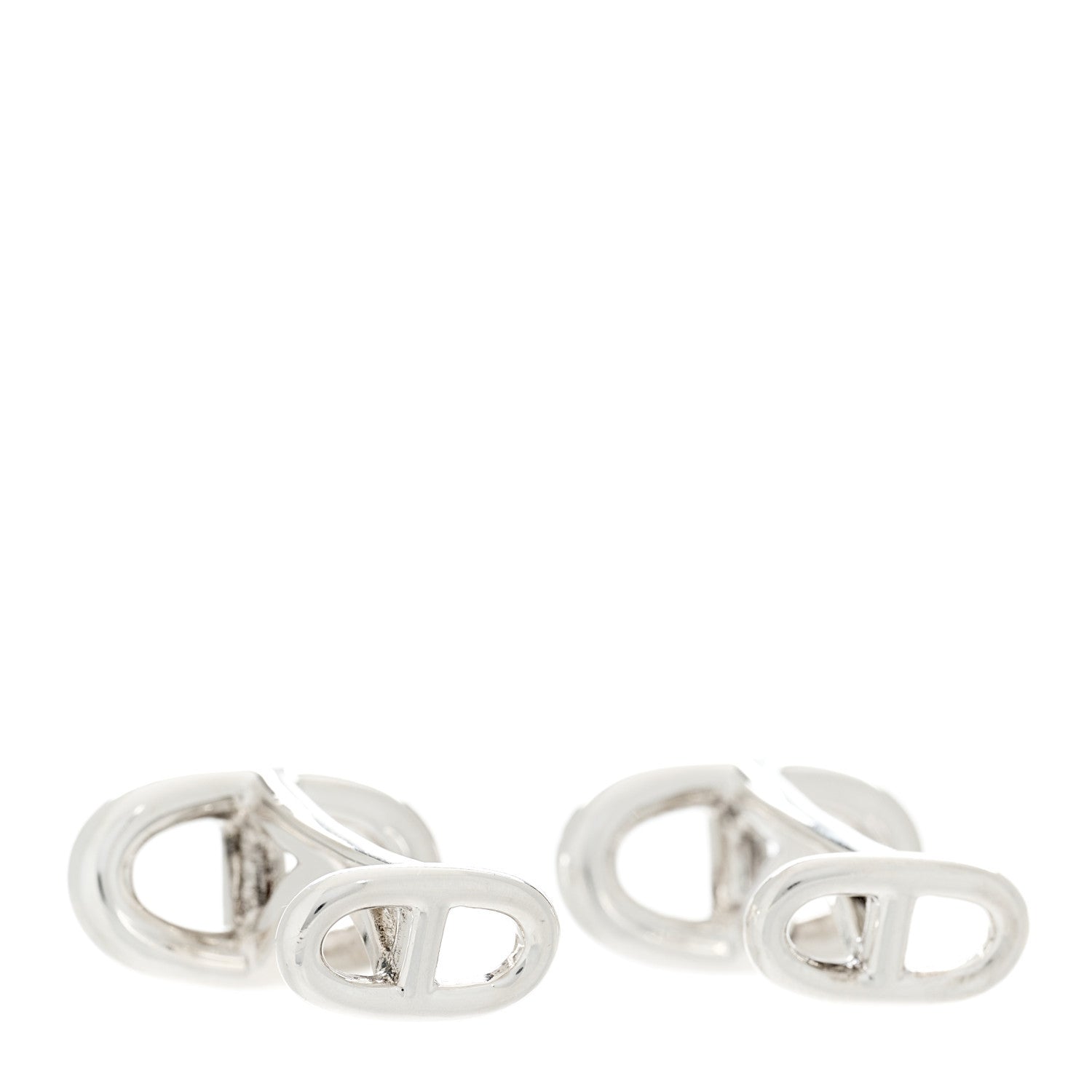 Hermes Sterling Silver Marine Cufflinks 3 of 5