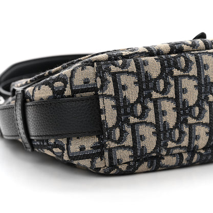 Christian Dior Oblique Mini Soft Saddle Bag Beige Black 9 of 12