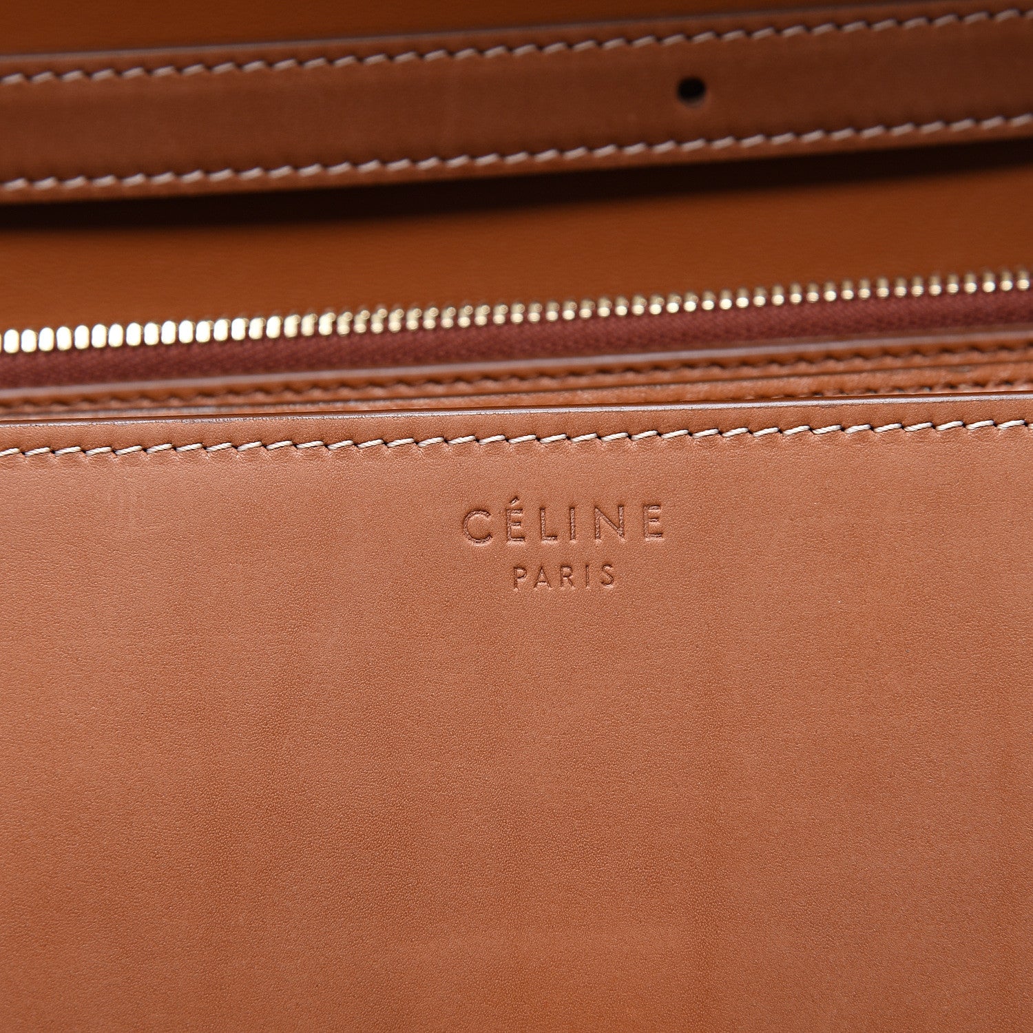 Celine Smooth Calfskin Medium Classic Box Flap Bag Camel 6 of 9
