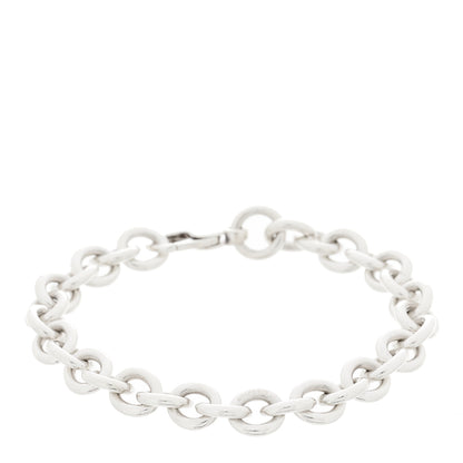 Tiffany Sterling Silver Round Chain Link Bracelet 1 of 3