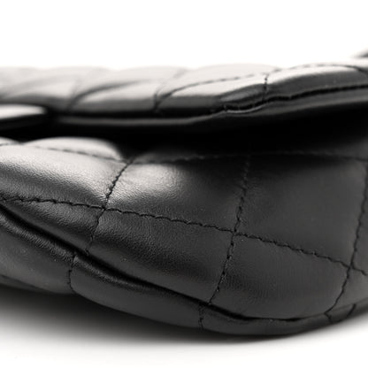 Chanel Calfskin Quilted CC Uniform Flap Belt Bag Black 10 of 10