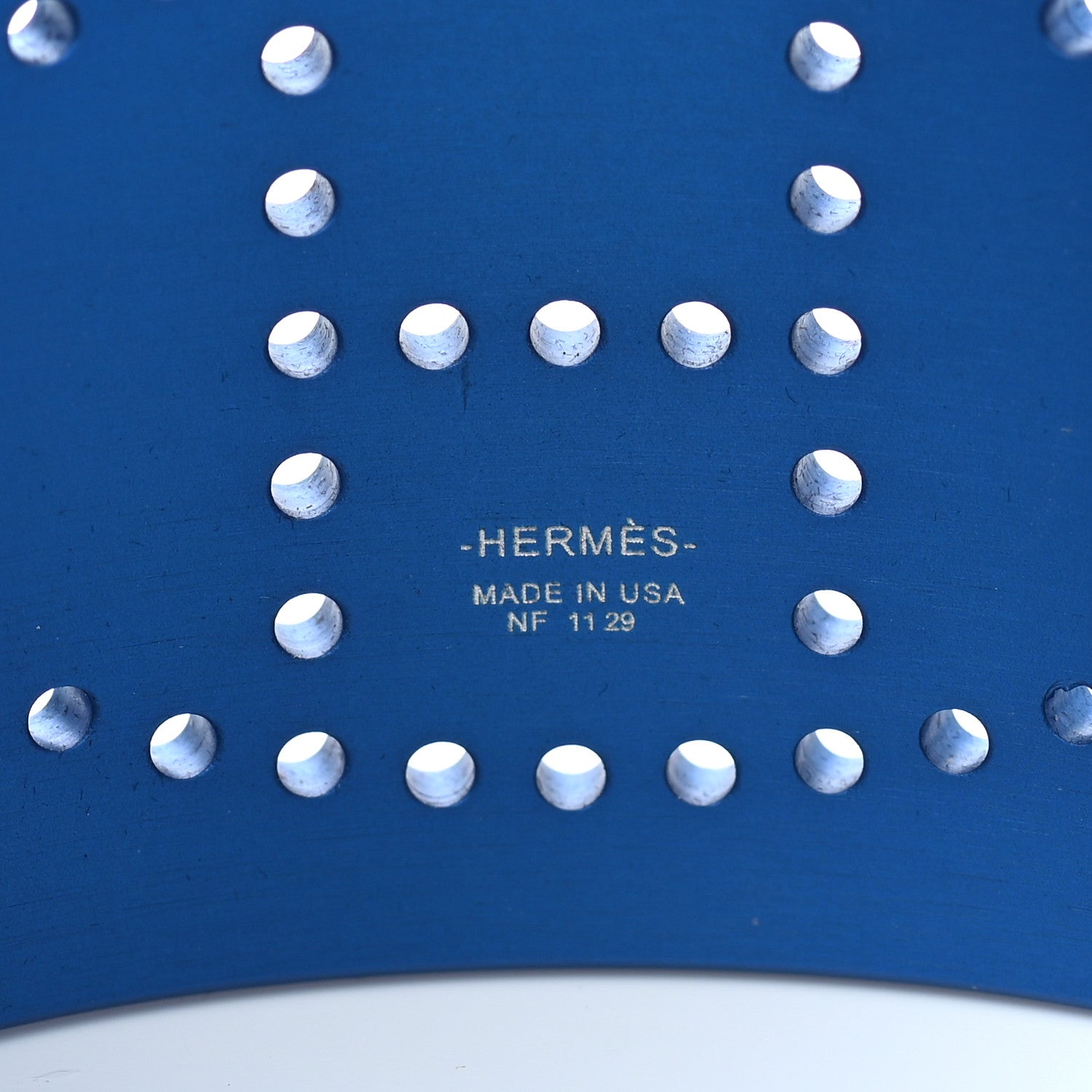 Hermes Aluminium Evelyne Sunset Cuff Bracelet T2 Bleu Egee 4 of 5