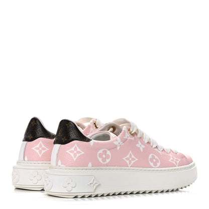 Louis Vuitton Monogram Giant Time Out Sneakers 35 Rose 4 of 11