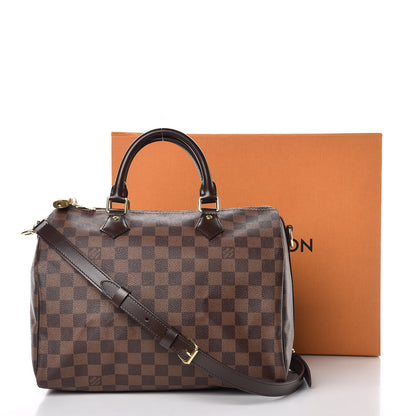 Louis Vuitton Damier Ebene Speedy Bandouliere 30 12 of 12