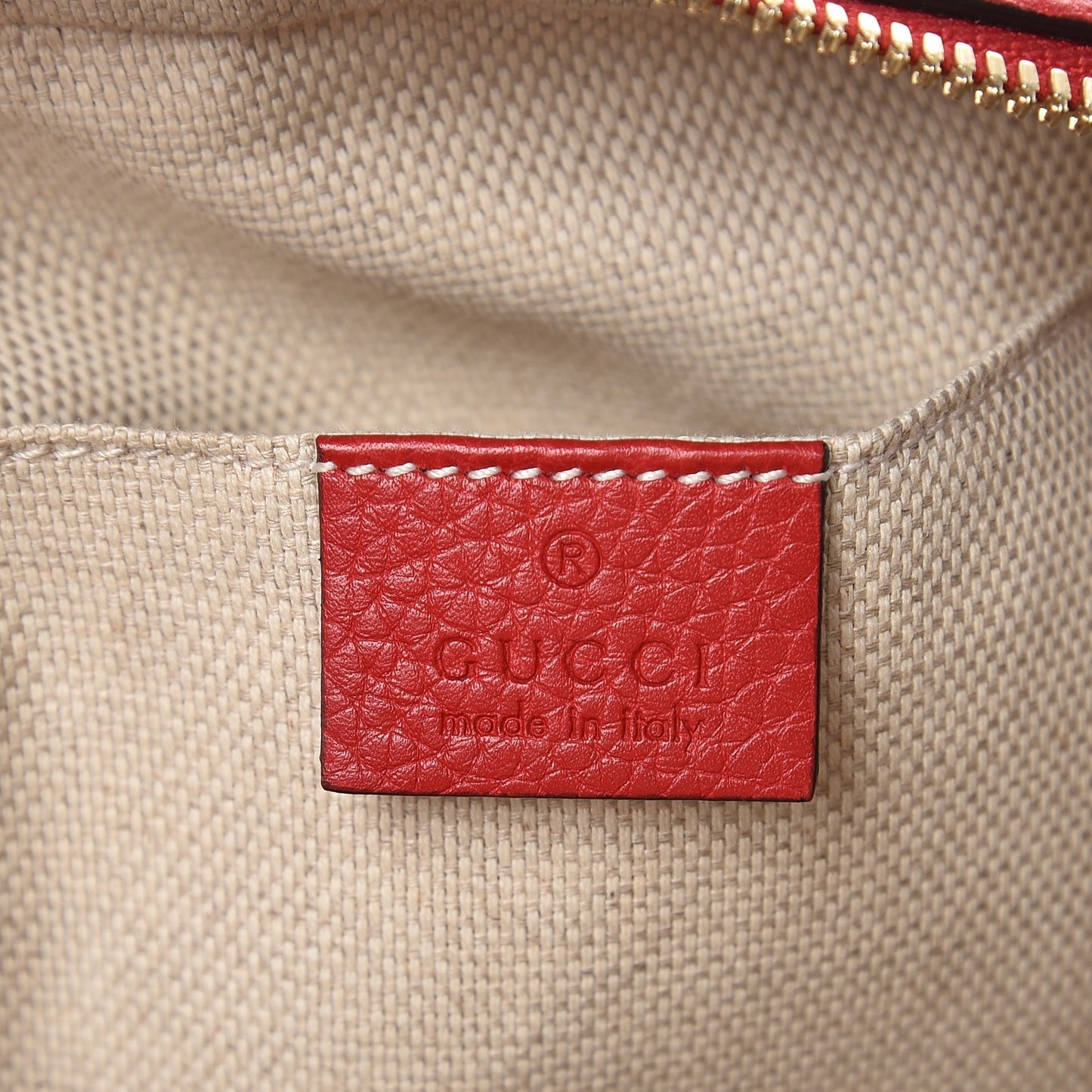 Pebbled Calfskin Small Soho Disco Bag Tabasco Red
