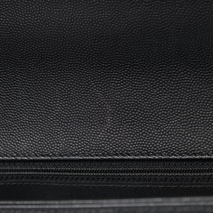 Chanel Caviar Chevron Quilted New Medium Boy Flap Black 5 of 5