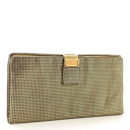 Chanel Metallic Lambskin Perforated CC Clutch Gold 3 of 9