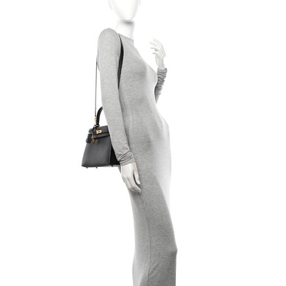 Hermes Epsom Kelly Sellier 25 Black 2 of 10