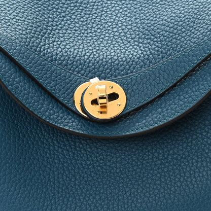 Hermes Taurillon Clemence Lindy 26 Vert Bosphore 8 of 14
