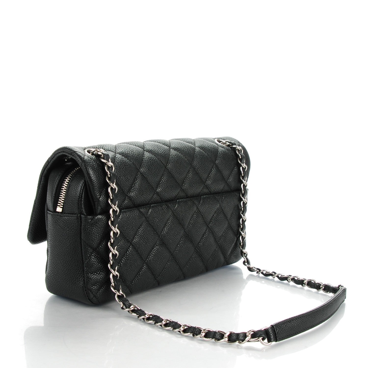 Chanel Caviar Quilted Medium Easy Flap Black 3 of 8