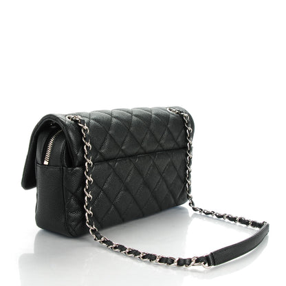 Chanel Caviar Quilted Medium Easy Flap Black 3 of 8