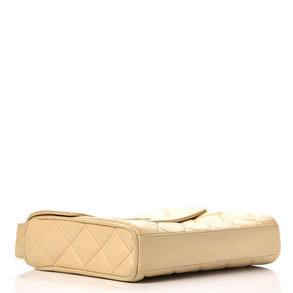 Chanel Lambskin Quilted CC Flap Beige 4 of 15