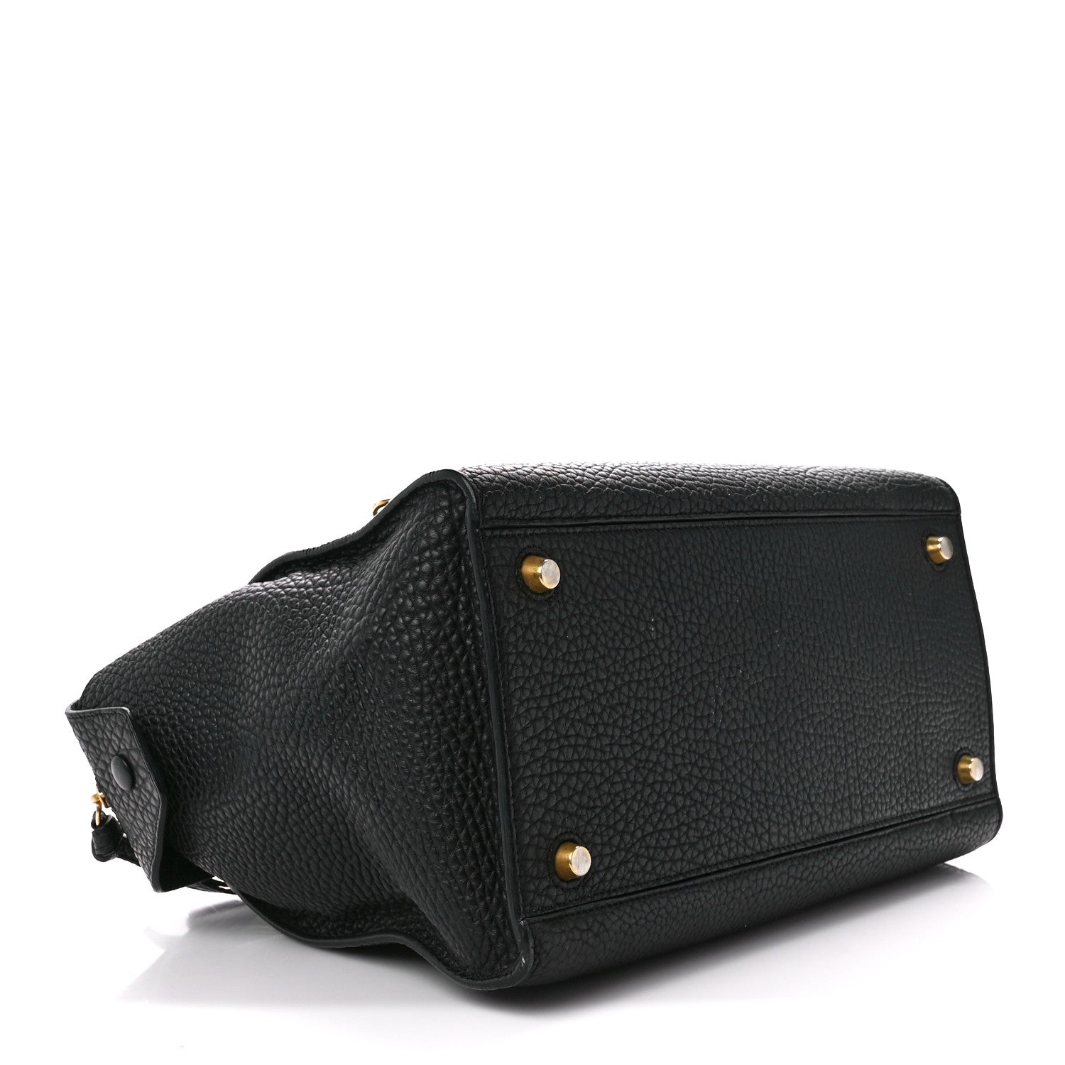 Celine Bullhide Calfskin Medium Ring Bag Black 4 of 13