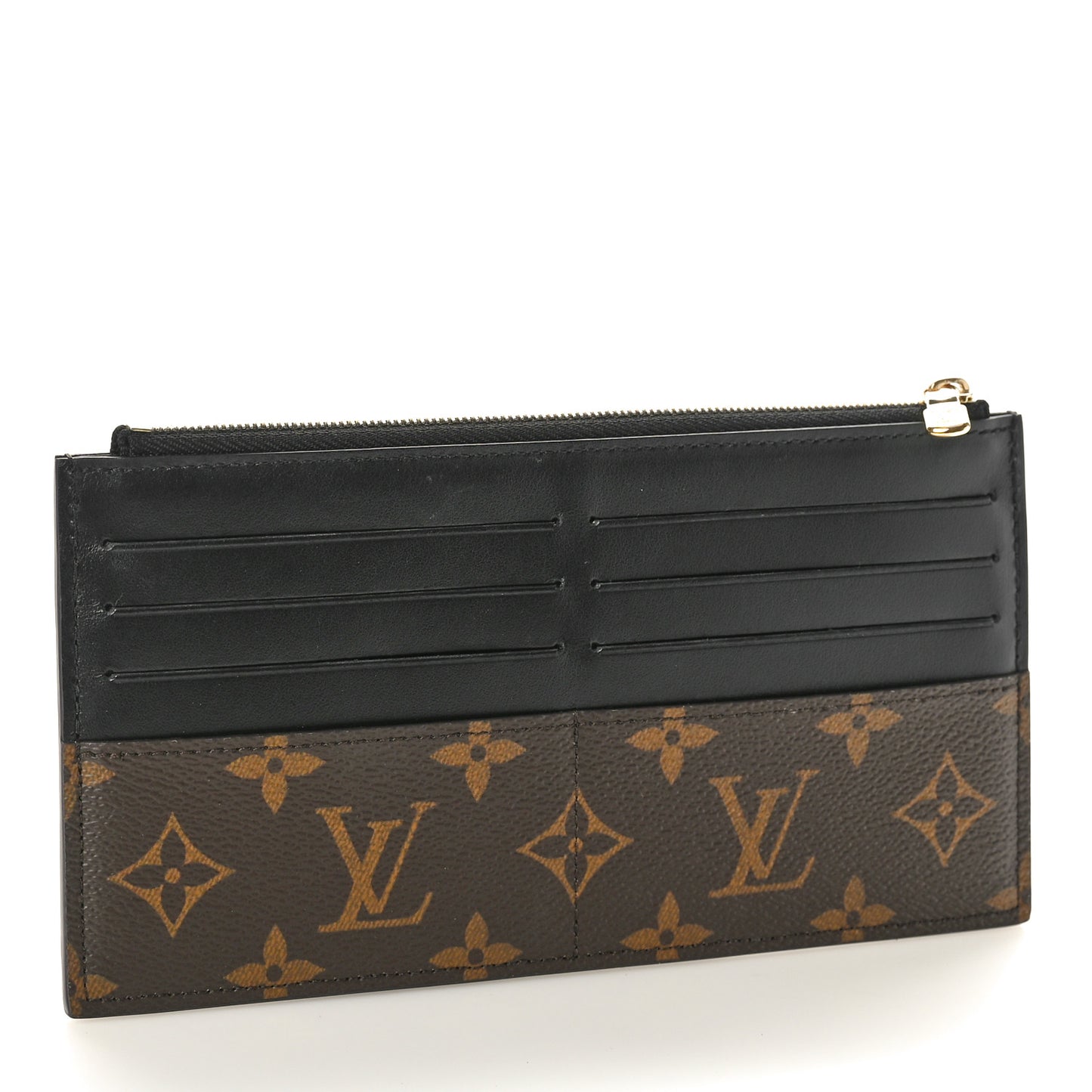 Monogram Slim Purse Black
