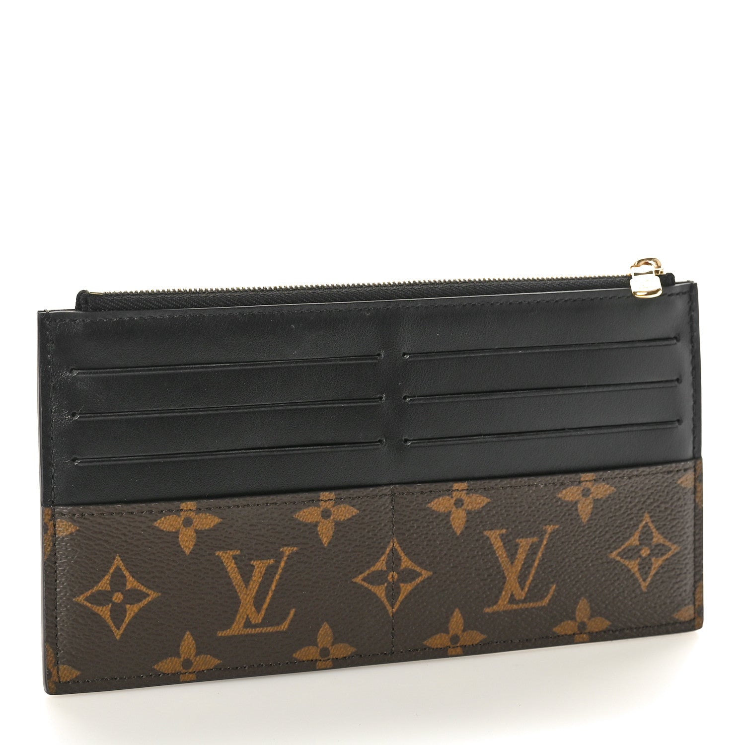 Louis Vuitton Monogram Slim Purse Black 3 of 7