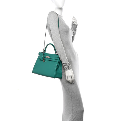 Hermes Evercolor Verso Kelly Retourne 32 Vert Verone Bleu Du Nord 2 of 13