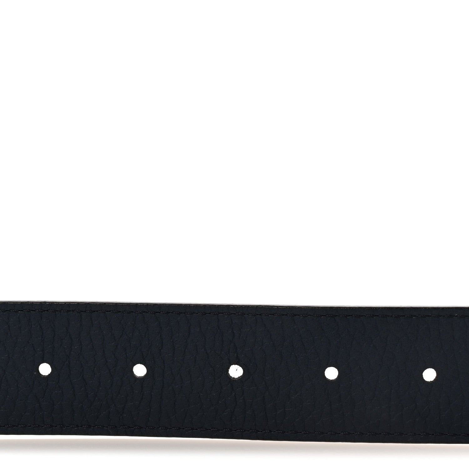 Louis Vuitton Taurillon Calfskin 30mm LV Initiales Reversible Belt 95 38 Navy Brown 3 of 5