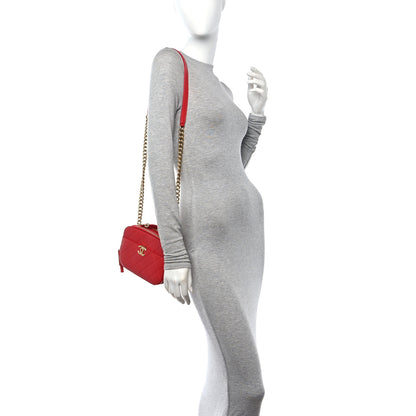 Chanel Caviar Quilted Small Camera Case Red 2 of 12