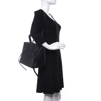 Celine Calfskin Diagonal Quilted Mini Belt Bag Black 2 of 16