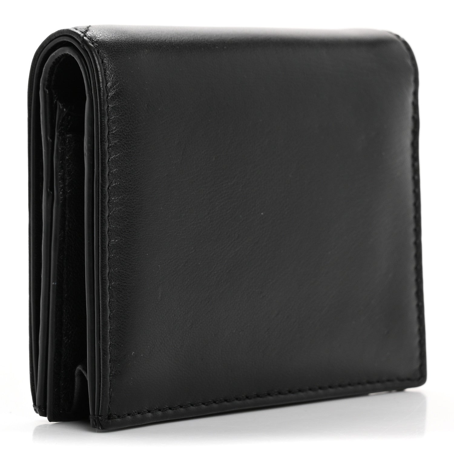 Valentino Garavani Nappa Roman Stud Small Flap Wallet Black 3 of 10