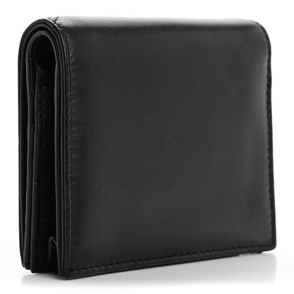 Valentino Garavani Nappa Roman Stud Small Flap Wallet Black 3 of 10