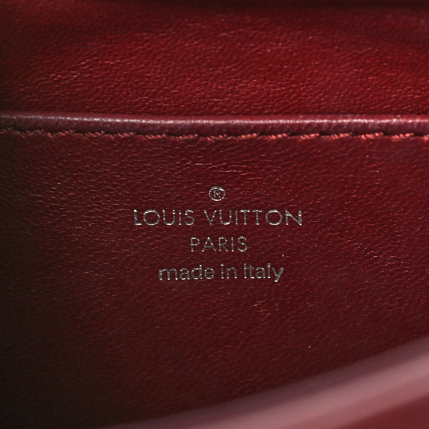 Louis Vuitton Lambskin Malletage GO-14 PM Bordeaux 6 of 13