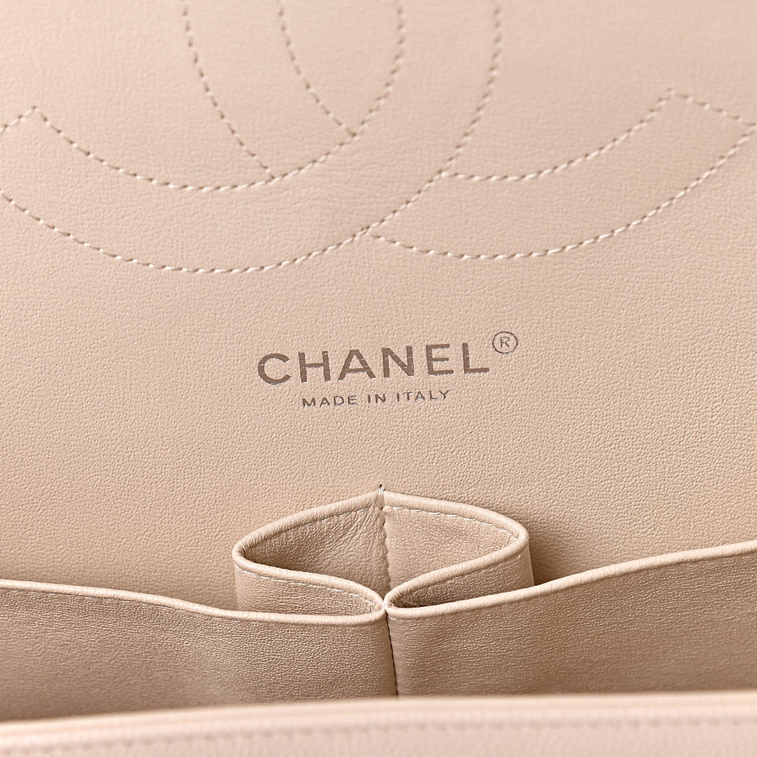 Chanel Caviar Quilted Jumbo Double Flap Light Beige 6 of 10