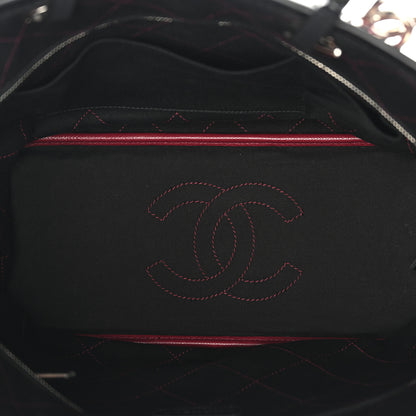 Chanel Grained Calfskin Shopping Fever Tote Red 6 of 11