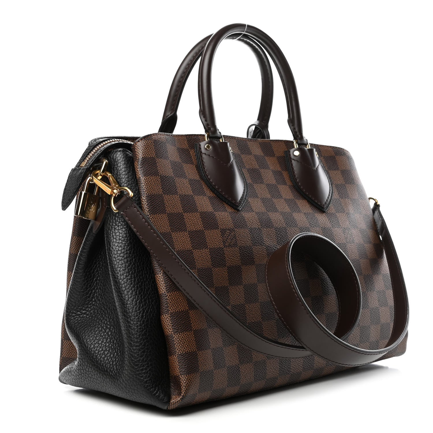 Louis Vuitton Cuir Taurillon Damier Ebene Normandy Black 2 of 4