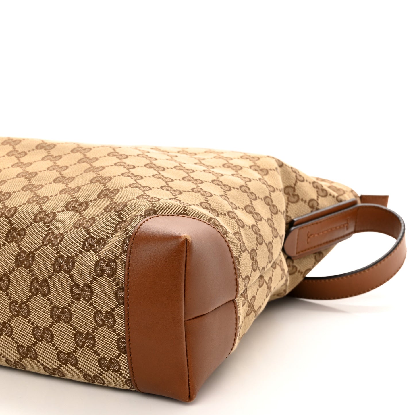 Monogram Large Flat Messenger Bag Brown