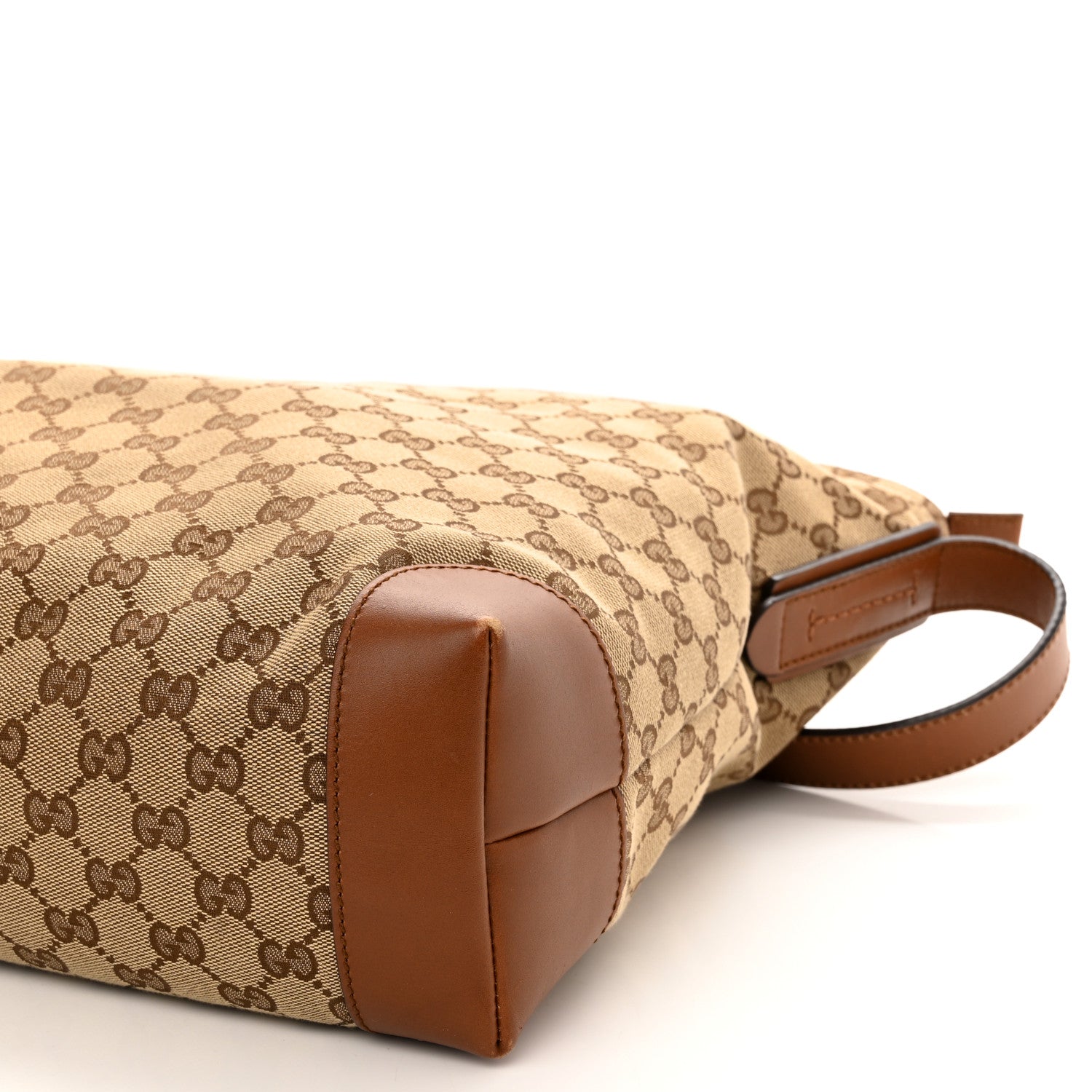Gucci Monogram Large Flat Messenger Bag Brown 9 of 12