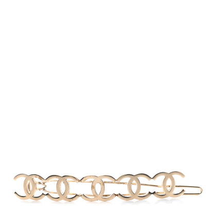 Chanel Metal CC Hair Clip Barrette Gold 1 of 4