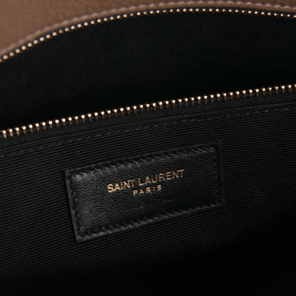 Saint Laurent Grained Calfskin Small Sac De Jour Taupe 6 of 6