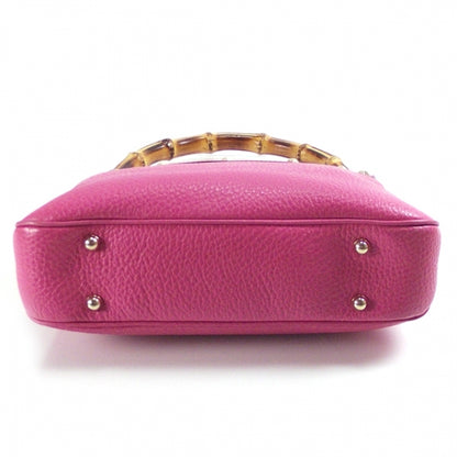 Gucci Leather Bamboo Handle Hobo Pink 4 of 10