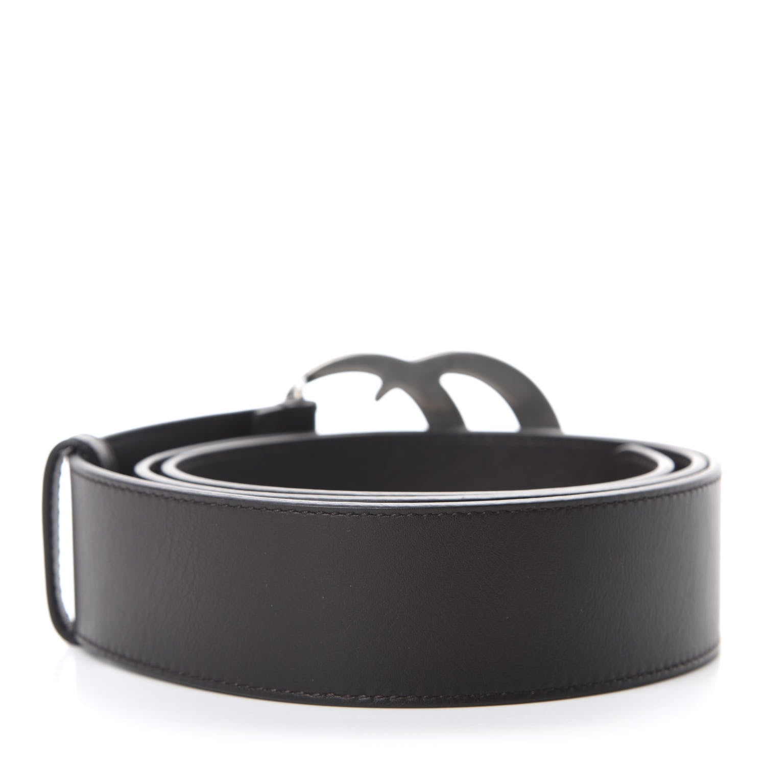 Gucci Moon Calfskin Nickel Double G 40mm Belt 95 38 Dark Cocoa 2 of 3