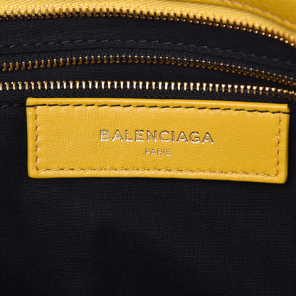 Balenciaga Chevre Silver Metallic Edge Hardware City Jaune Epi 7 of 11