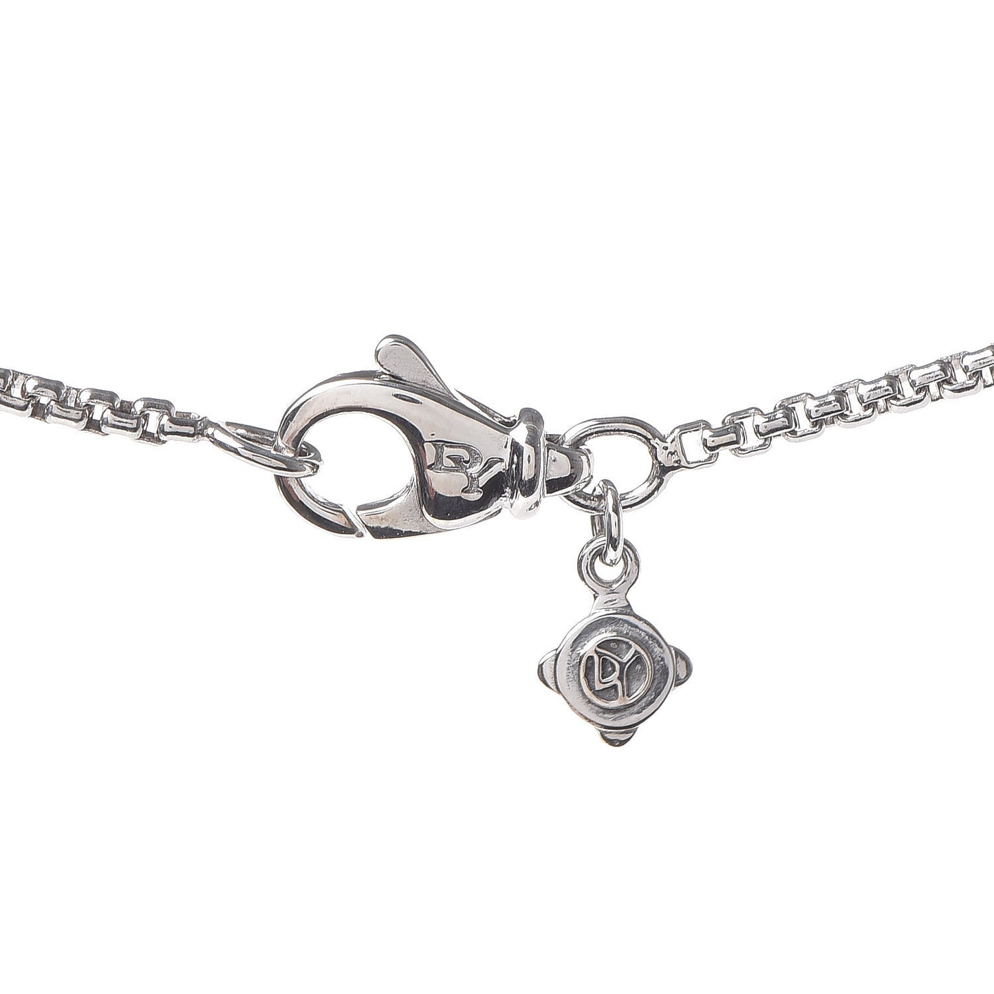 Sterling Silver 14K White Gold Diamond 35mm Crossover Cross Necklace