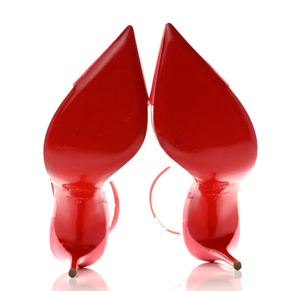 Christian Louboutin Patent PVC Nosy 100 Pumps 37 Begonia 5 of 12