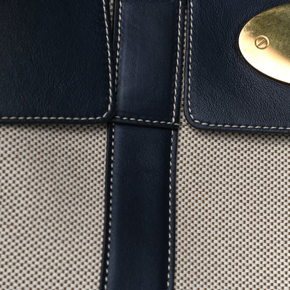 Mulberry Calfskin Canvas Heritage Bayswater Midnight 15 of 16
