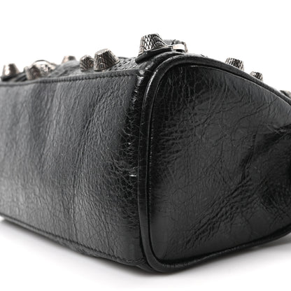 Balenciaga Agneau Arena Crystal Neo Nano Cagole Handbag Black 21 of 21