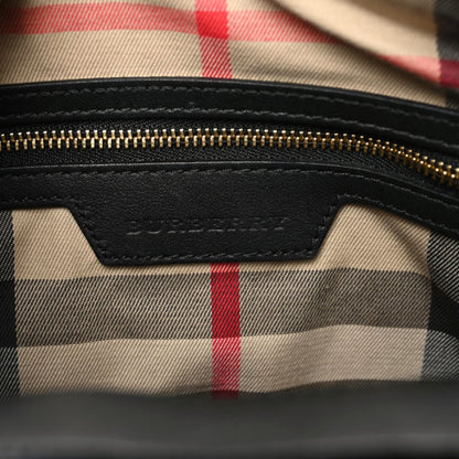 Burberry Derby Calfskin Medium Alchester Bowling Bag Black 9 of 10