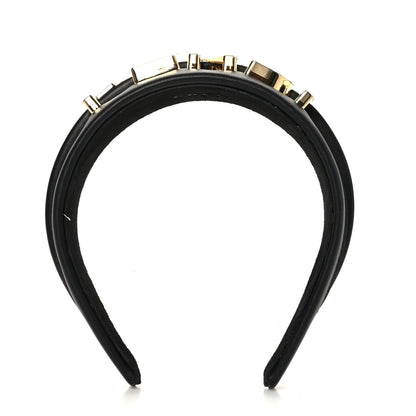 Fendi Lambskin Fendigraphy Headband Black 1 of 4