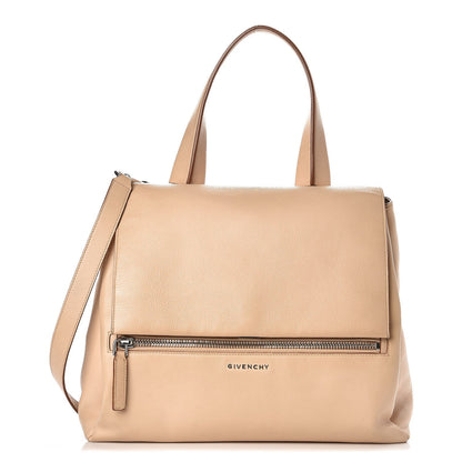 Givenchy Grained Calfskin Medium Pandora Pure Flap Bag Sand 1 of 11