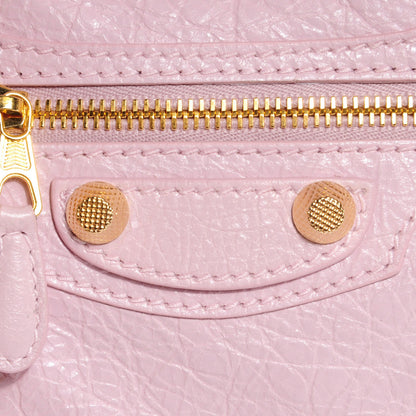 Balenciaga Agneau Giant 12 Gold Hardware Mini City Rose Poudre Rose Petunia 13 of 15