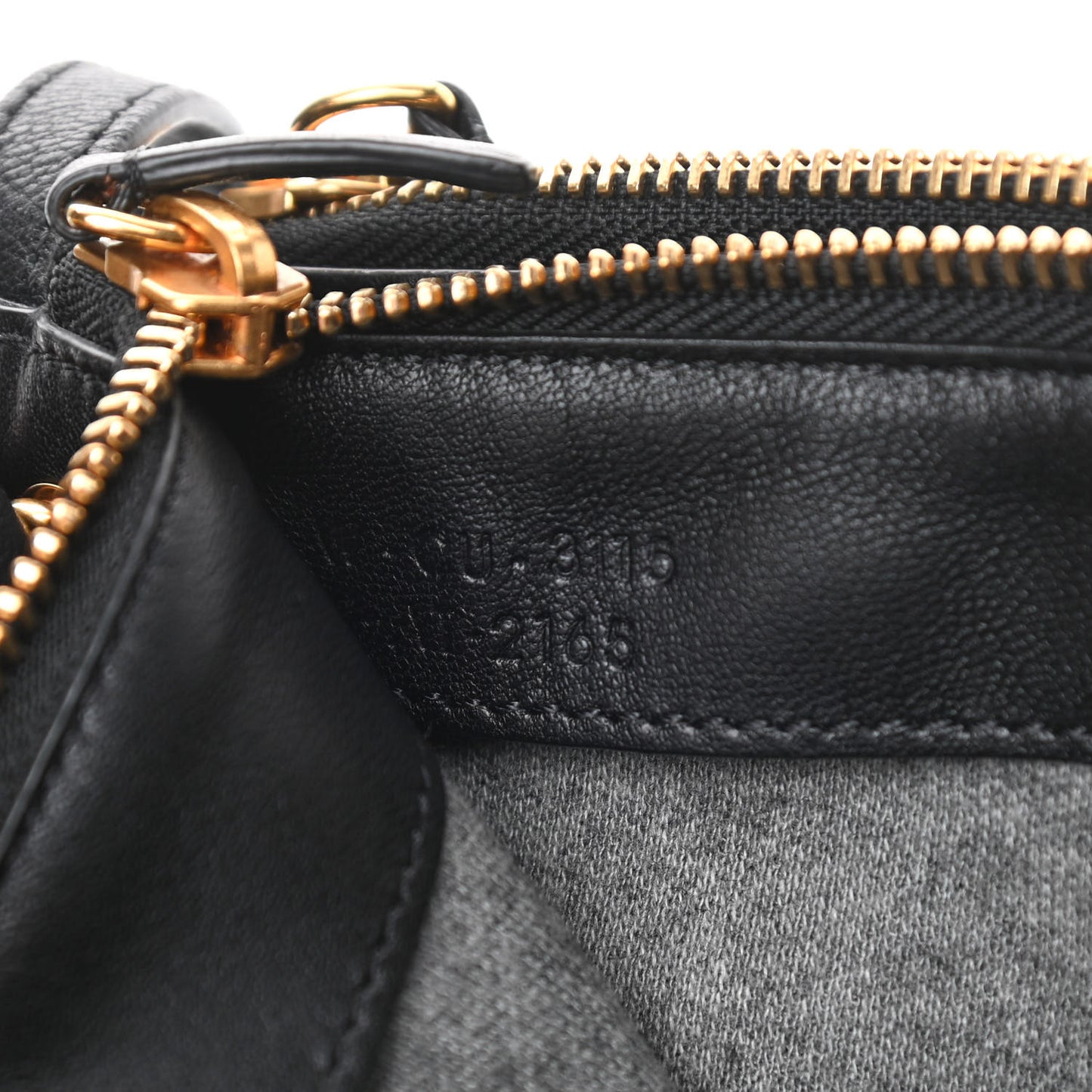 Lambskin Large Trio Crossbody Bag Black