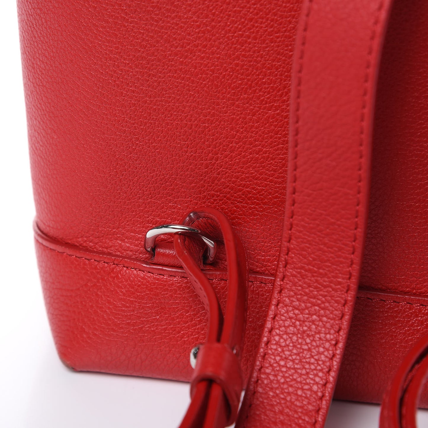 Soft Calfskin Lockme Backpack Rubis