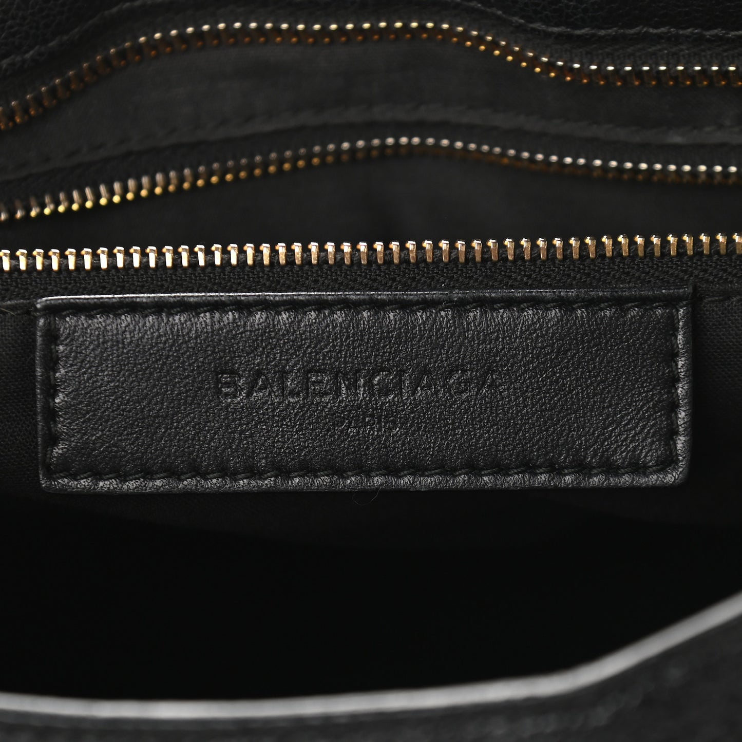 Chevre Gold Metallic Edge Hardware City Black