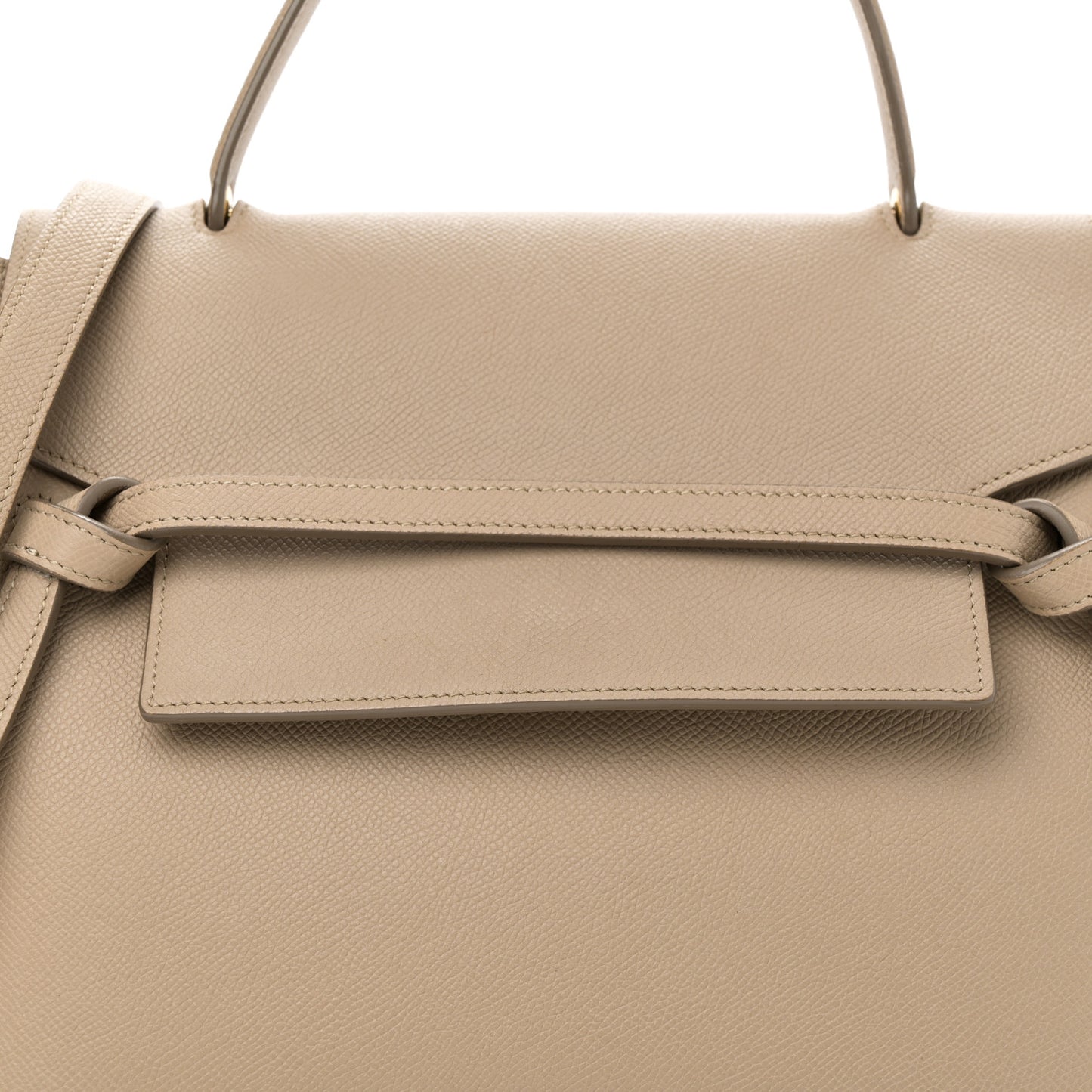 Grained Calfskin Mini Belt Bag Light Taupe